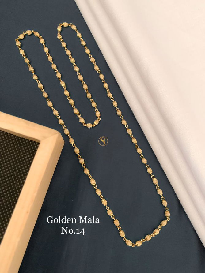 Accessories Daily Wear Golden Fancy Mala 2
